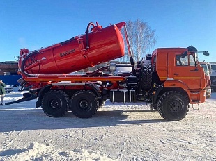 Вакуумная машина ВМ-10 на шасси КАМАЗ 43118